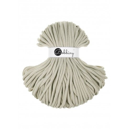 Bobbiny Jumbo 9mm geflochten, Pale Olive