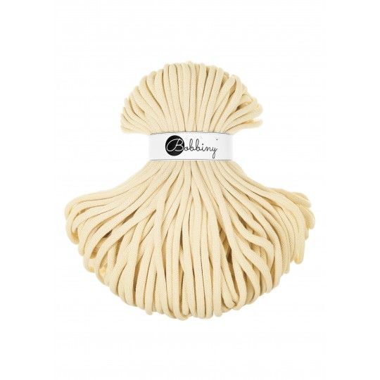 Bobbiny Jumbo 9mm geflochten, Butter Yellow