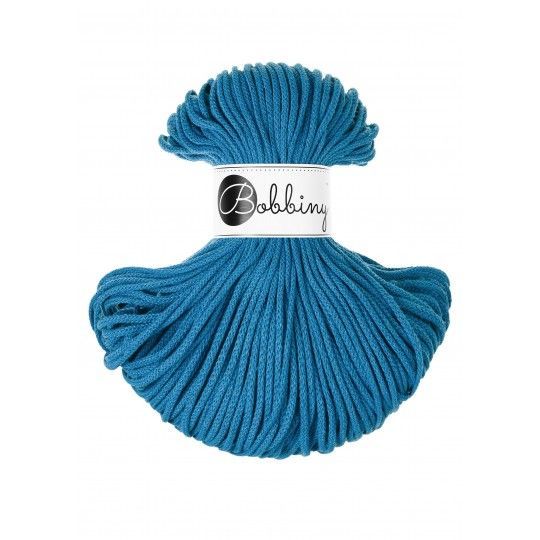 Bobbiny Junior 3mm geflochten,  Dopamine Blue