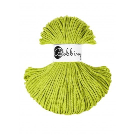 Bobbiny Junior 3mm geflochten, Dopamine Lime