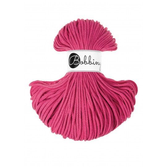 Bobbiny Junior 3mm geflochten, Dopamine Pink