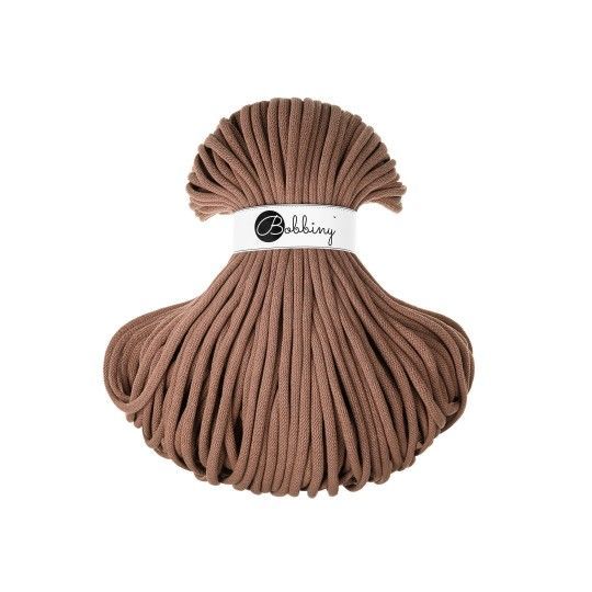 Bobbiny Jumbo 9mm geflochten, Mocha Mousse Bobbiny Jumbo 9mm geflochten, Mocha Mousse