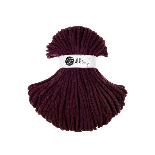 Bobbiny Jumbo 9mm geflochten, Burgundy Bobbiny Jumbo 9mm geflochten, Burgundy