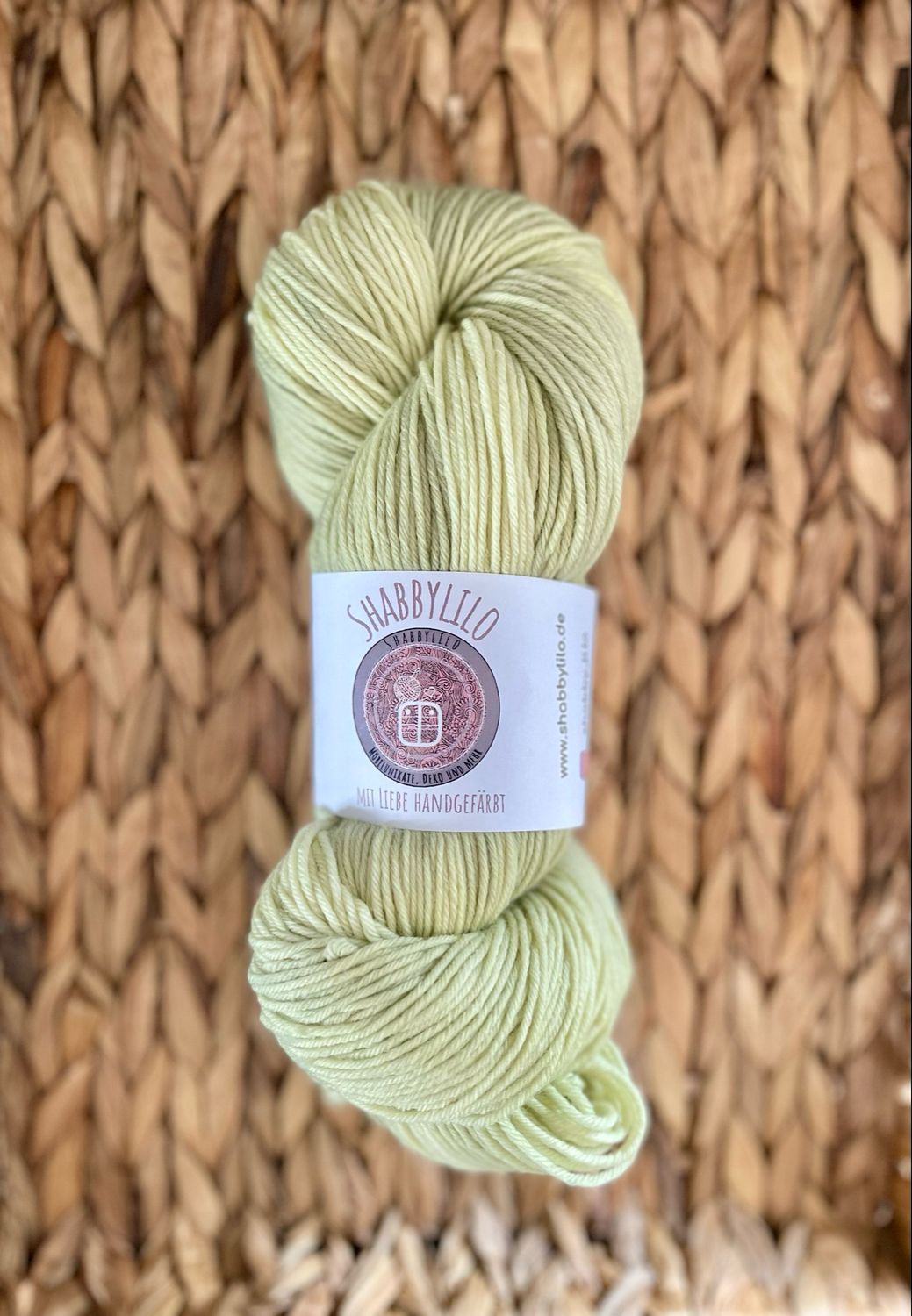 Sockenwolle 6-fach, 150g, Merino extrafine "Pistaziencreme"