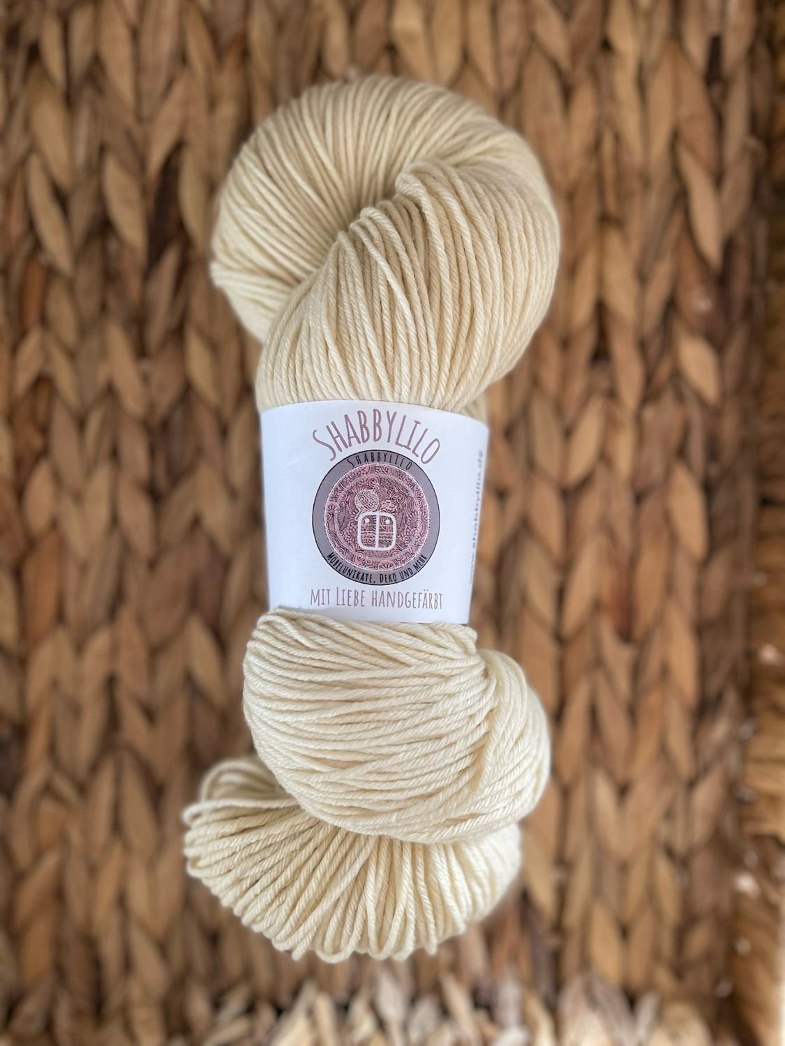 Sockenwolle 6-fach, 150g, Merino extrafine "Macadamiacreme"