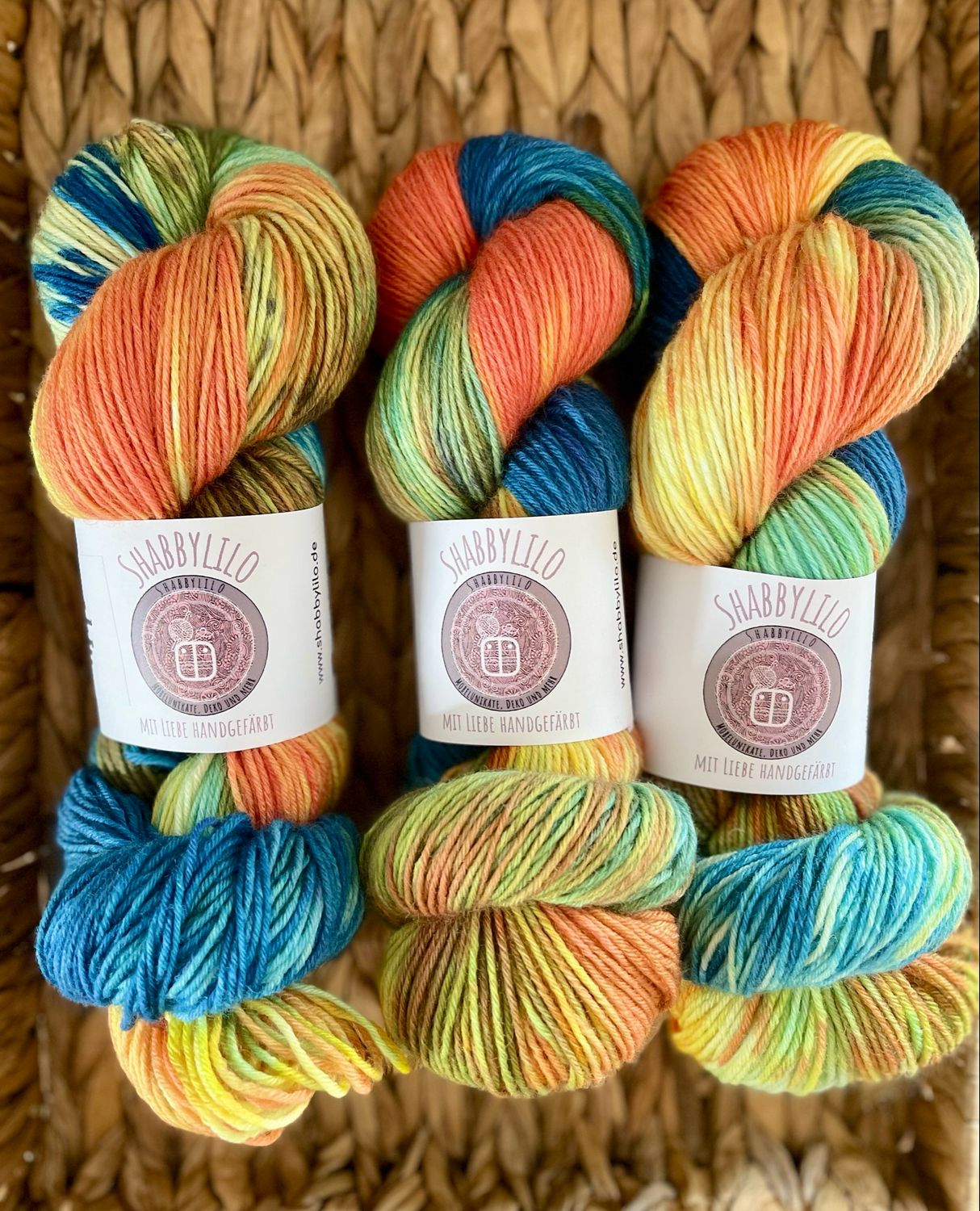 Sockenwolle 6-fach, 150g, Merino "Tanz der Elemente"