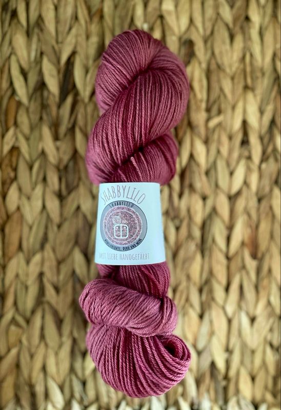 Sockenwolle 4-fach, 100g, Merino extrafine "Burgundy"