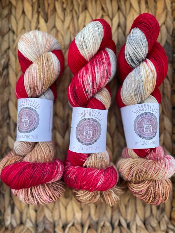 Sockenwolle 4-fach, 100g, Merino extrafine "Strang ohne Namen"