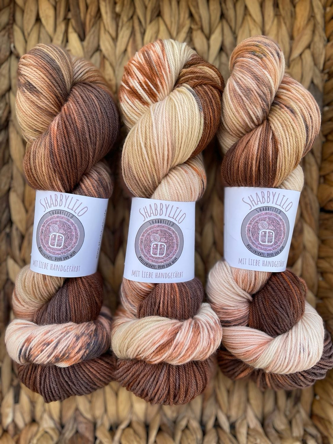 Sockenwolle 4-fach, 100g, Merino extrafine "Cappuccino"