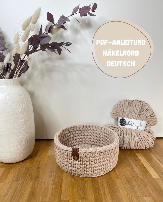 PDF-Anleitung Häkelkorb