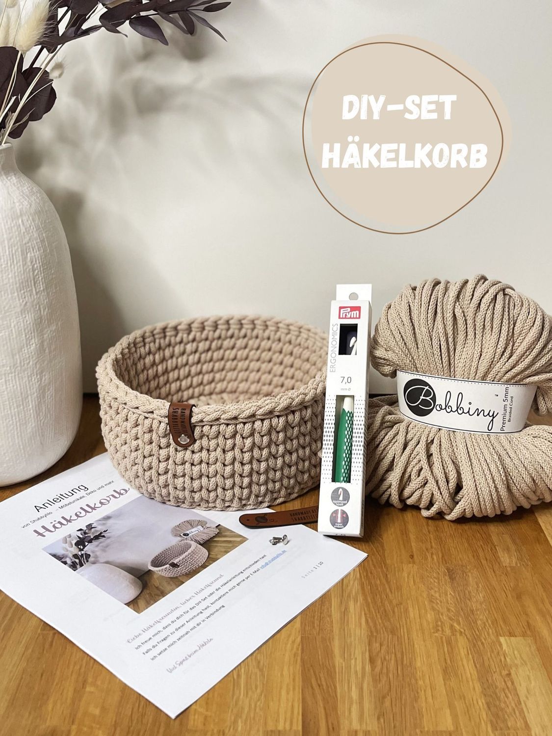 DIY Häkelkorb Set inkl. Häkelanleitung