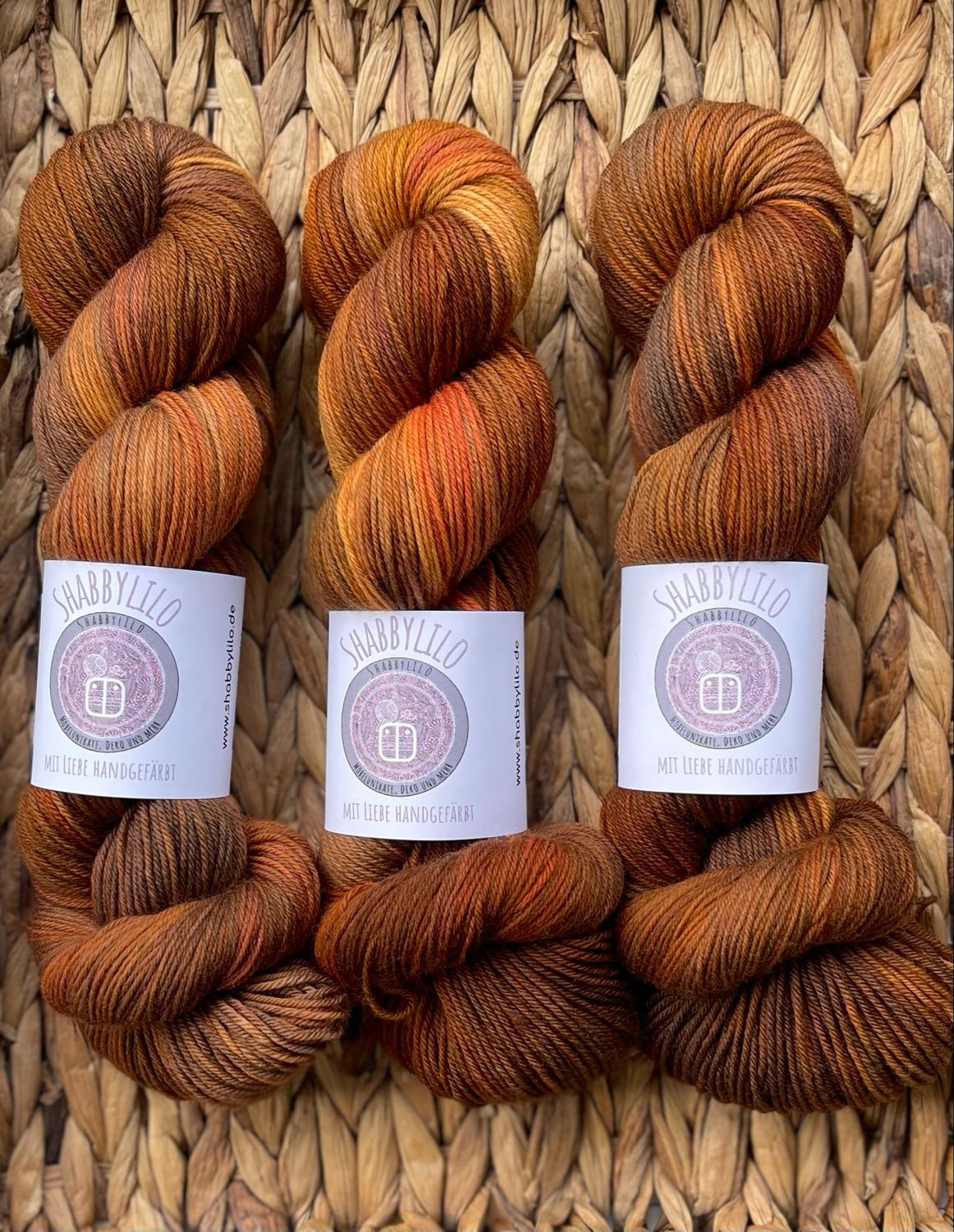 Sockenwolle 4-fach, 100g, Merino extrafine Sockenwolle 4-fach, 100g, Merino extrafine "Zimtstange"