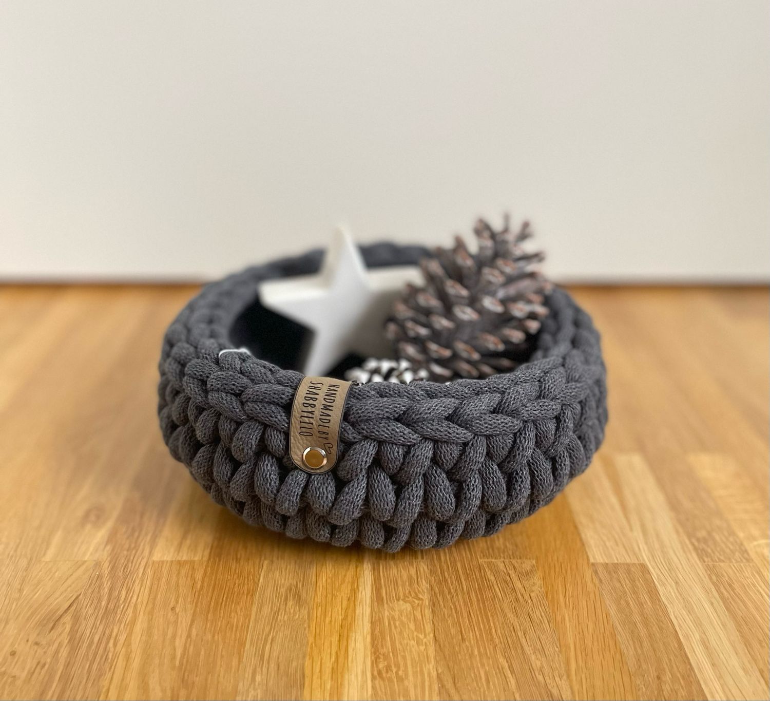 Dekoschale klein "Charcoal",  Ø 20cm