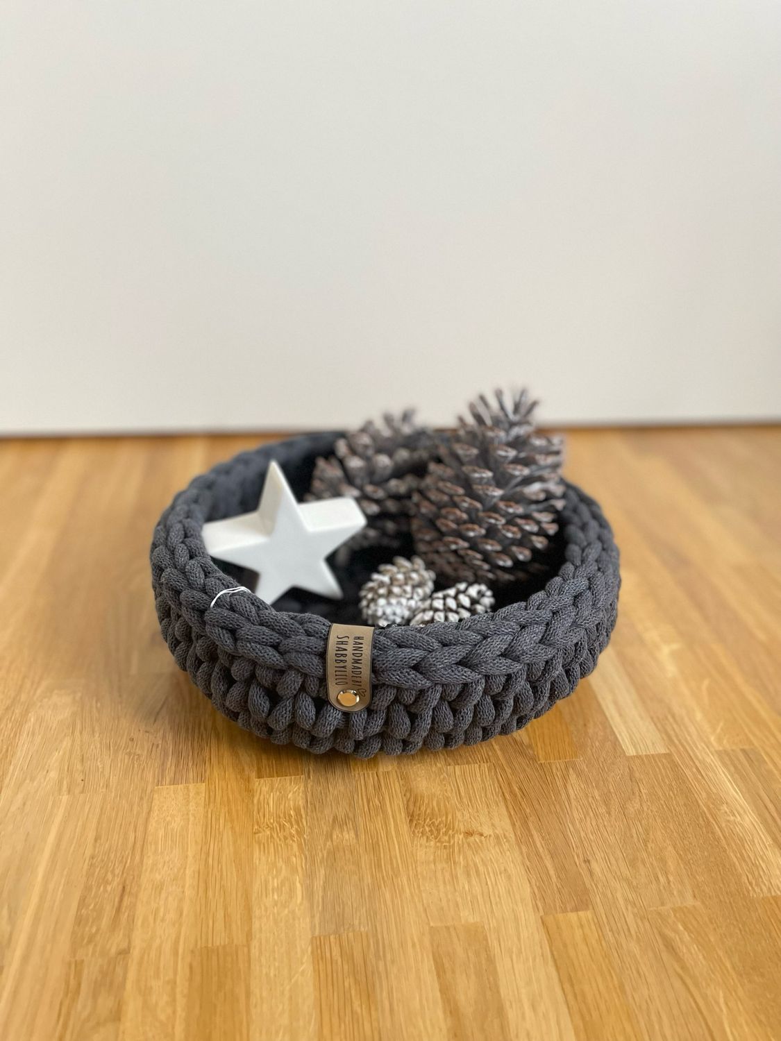 Dekoschale klein "Charcoal",  Ø 20cm