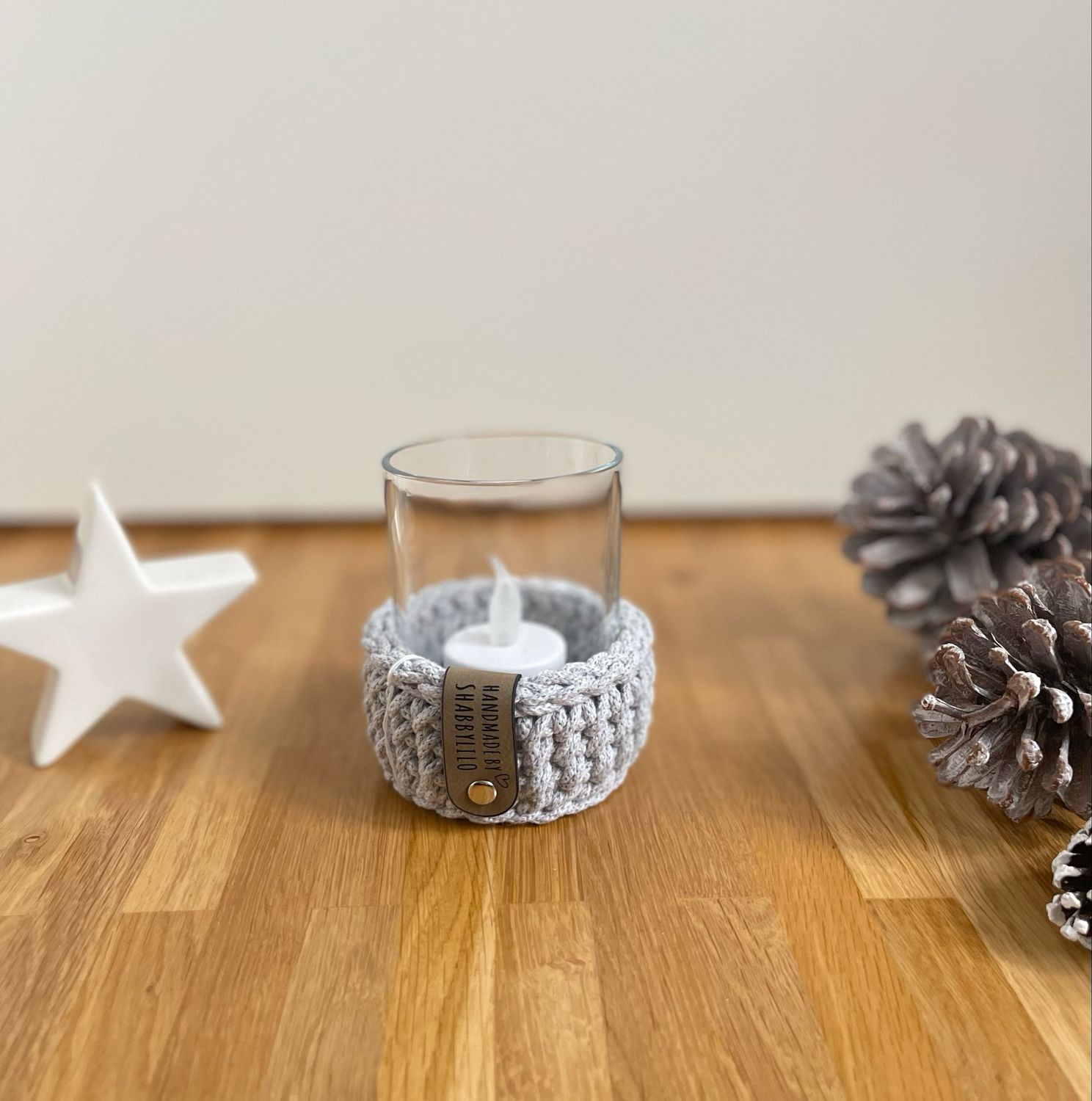 Teelichthalter "Light Grey"