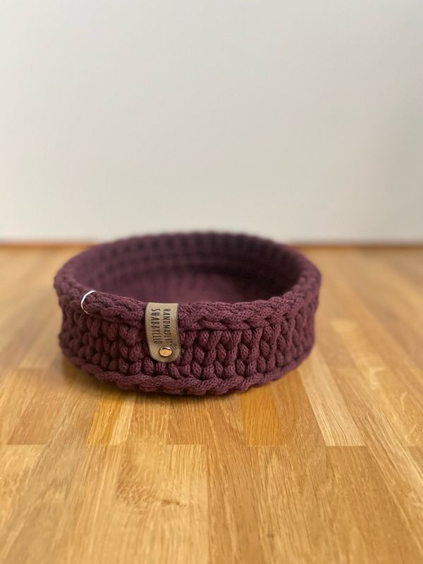 Dekotablett "Burgundy", Ø 24cm