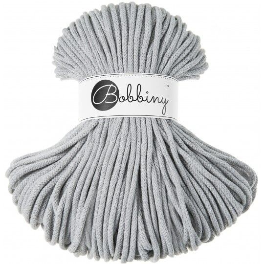 Bobbiny Premium 5mm geflochten, Light Grey