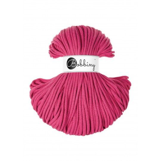 Bobbiny Premium 5mm geflochten, Dopamine Pink Bobbiny Premium 5mm geflochten, Dopamine Pink