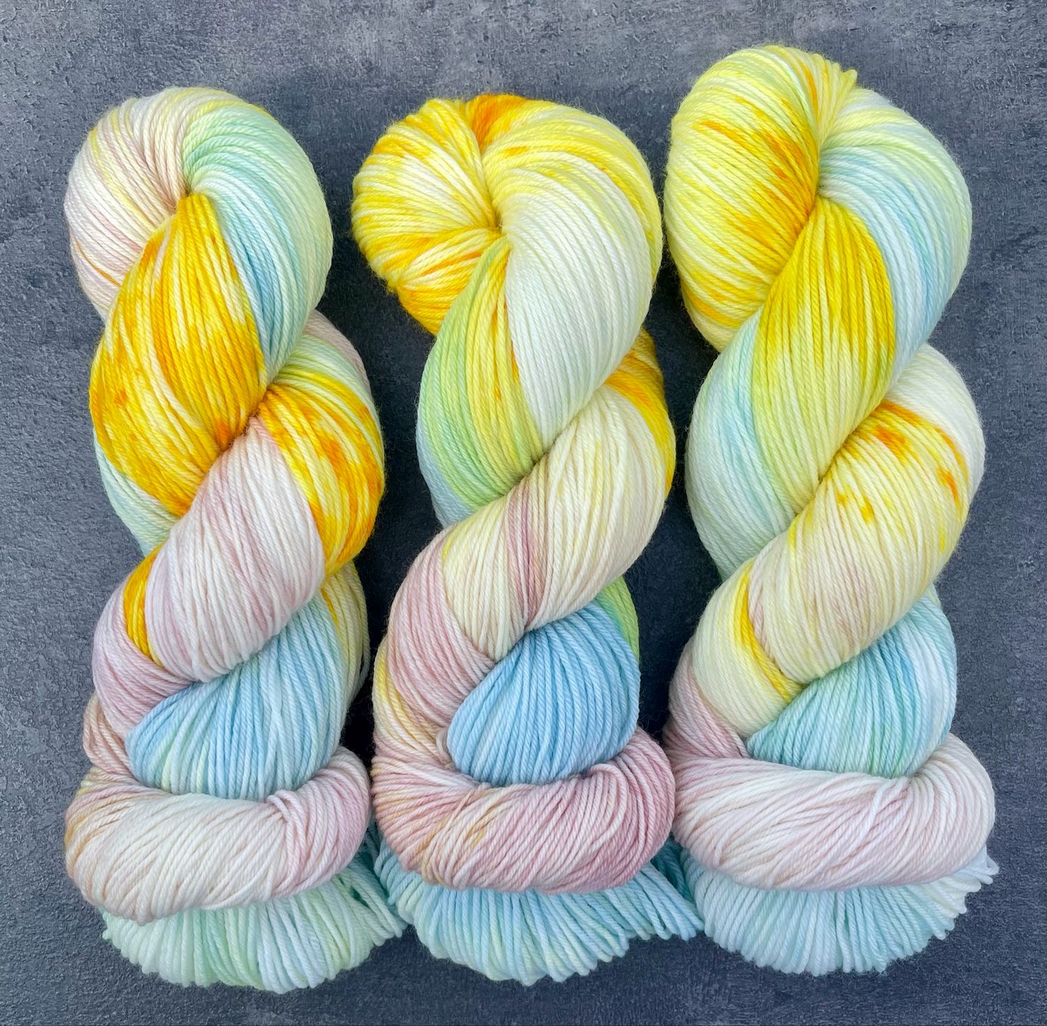Sockenwolle 4-fach, 100g, Merino extrafine Sockenwolle 4-fach, 100g, Merino extrafine "Sommerglück"
