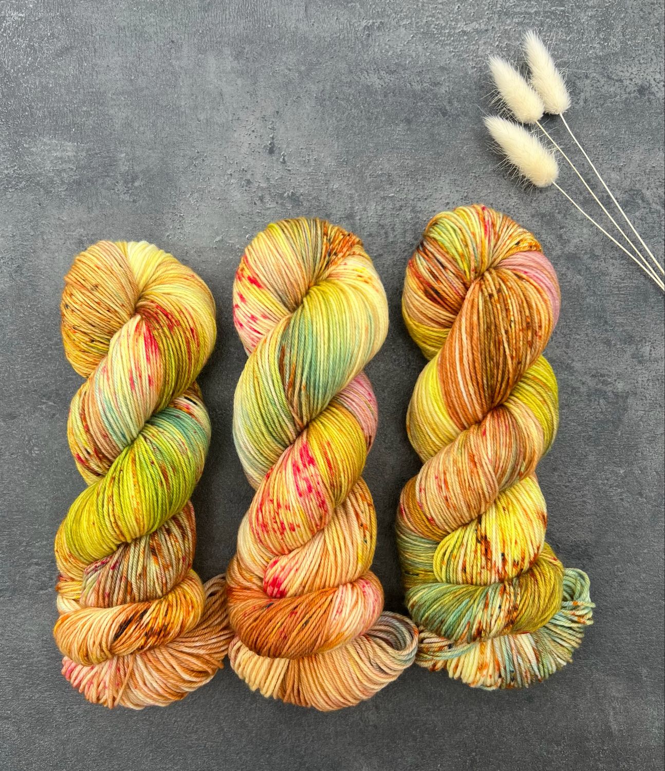 Sockenwolle 4-fach, 100g, Merino extrafine "Sonnentanz"
