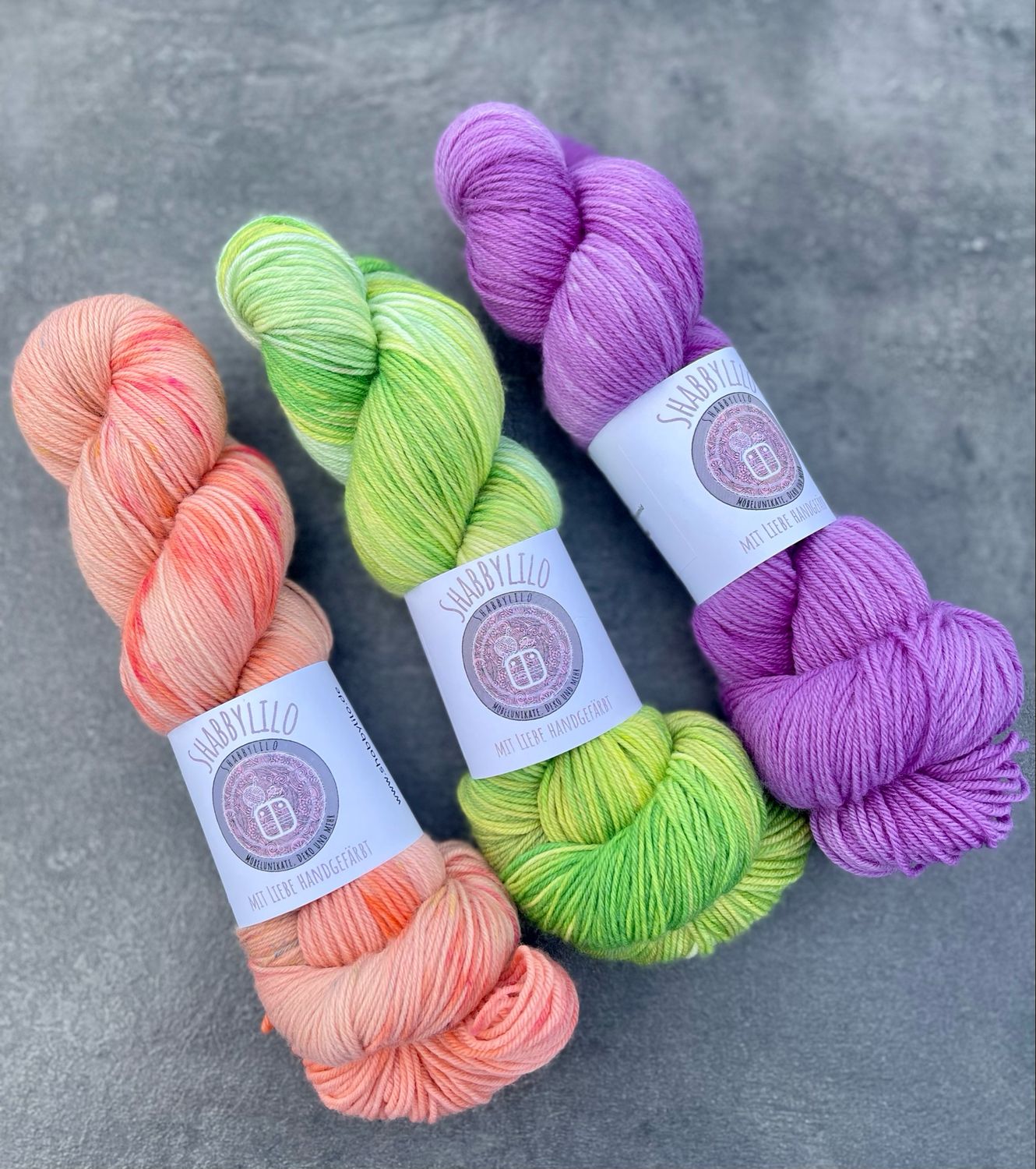 Summer-Bundle 3x Sockenwolle 4-fach, 100g Merino extrafine Summer-Bundle 3x Sockenwolle 4-fach, 100g Merino extrafine