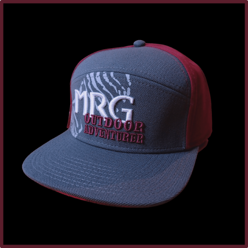 OUTDOOR ADVENTURER TRUCKER HAT with WHITE MRG LOGO
