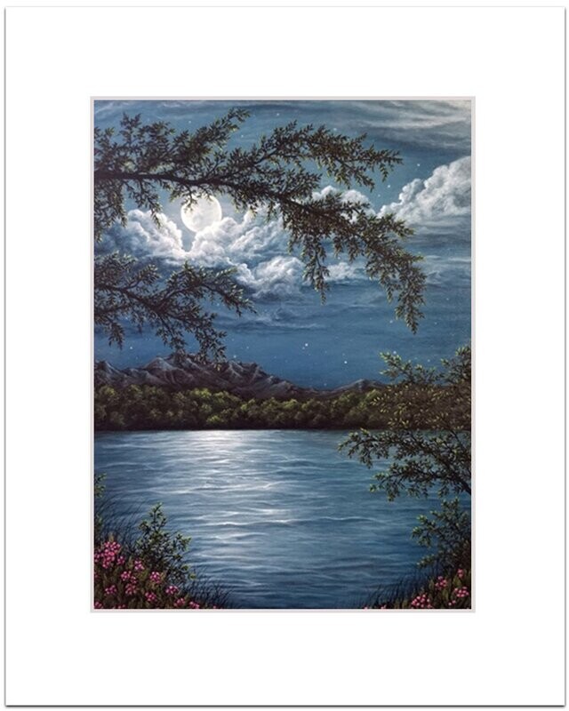 Moonlight Sonata Fine Art Print - 5x7 matted to 8x10