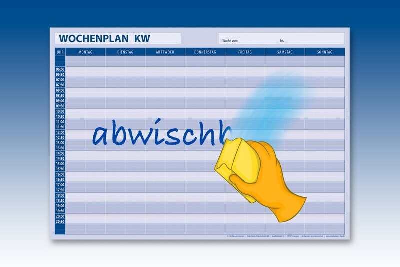 Wochenplan Baustellenplan DIN A2 abwischbar Wochenplan Baustellenplan DIN A2 abwischbar