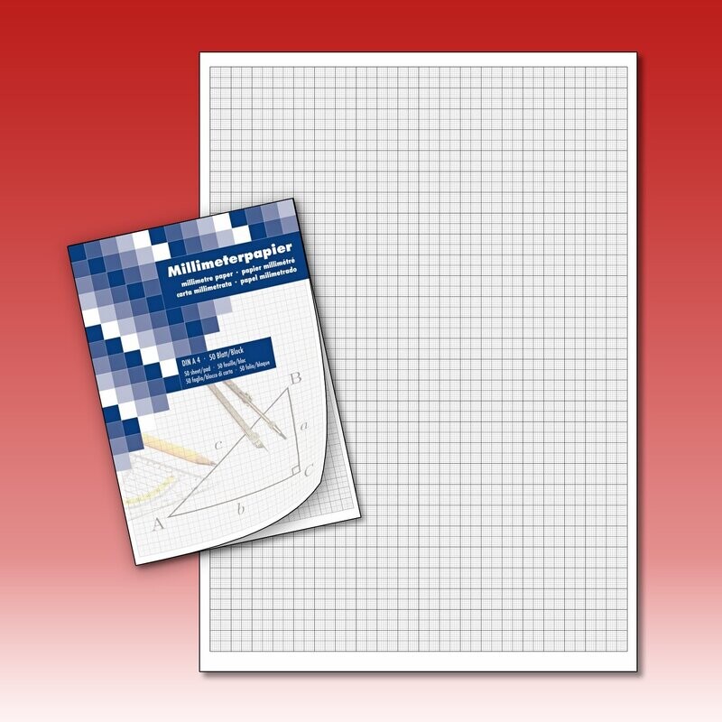 Millimeterpapierblock