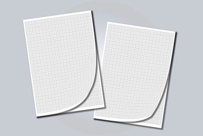 Millimeterpapier als Block