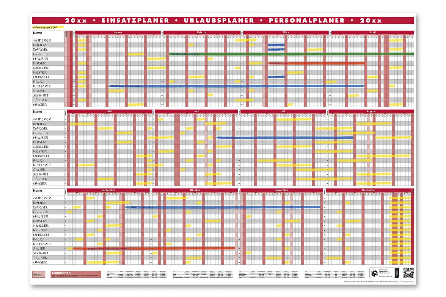 Einsatz- und Projektplaner 2027