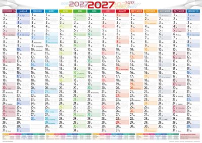 Jahresplaner - Wandplaner 2027 DIN A2 Jahresplaner - Wandplaner 2027 DIN A2