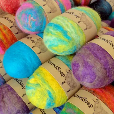 Felted Soap Multicolored