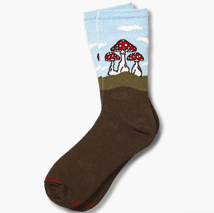 Amanita Crews Mushroom Socks