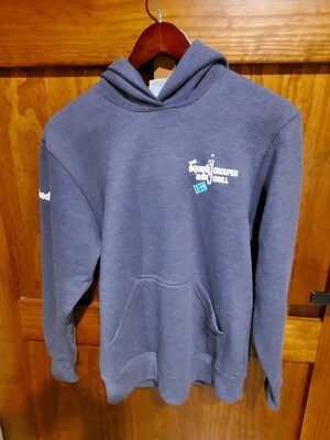Youth Heather Navy Pullover Hoodie