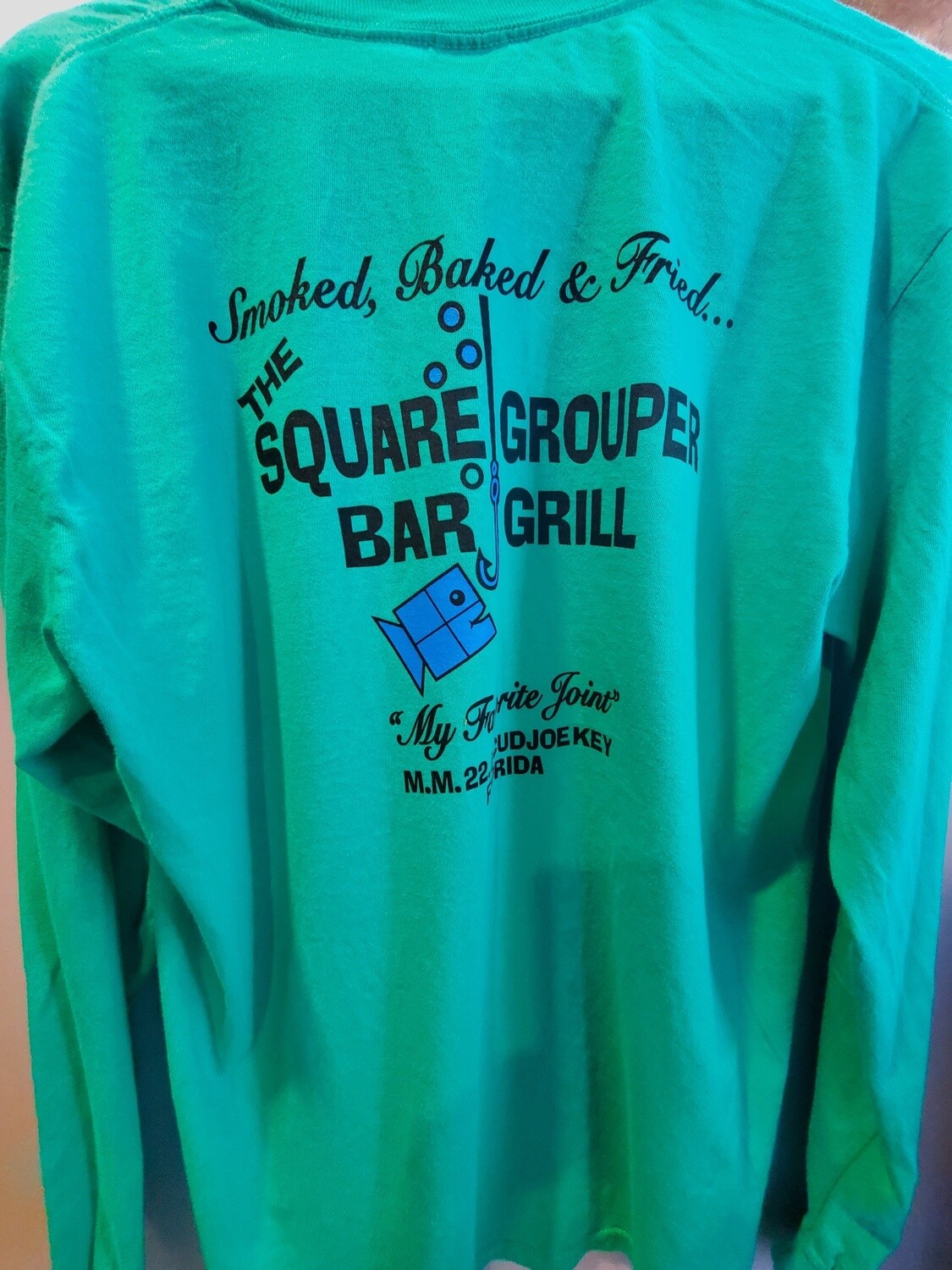 Traditional Long Sleeve SG Logo - Island Green