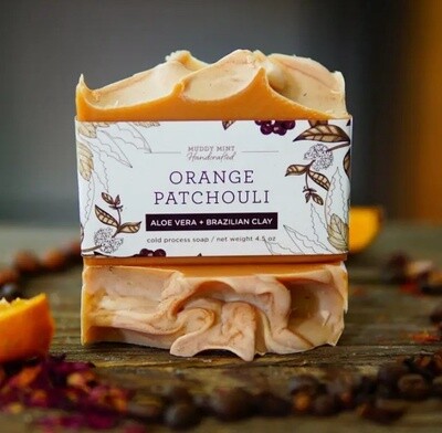 Orange Patchouli, Aloe Vera Soap