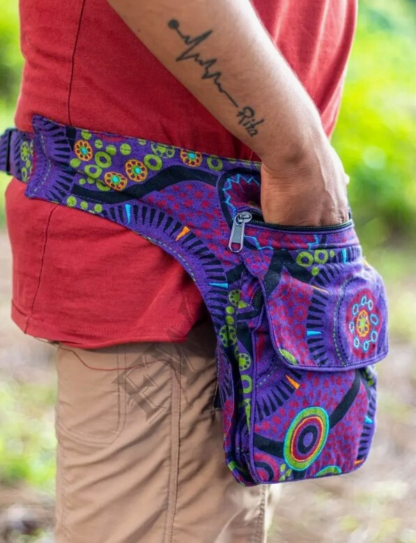 Handmade Vegan Outdoor Hemp Travel bag Crossbody bags