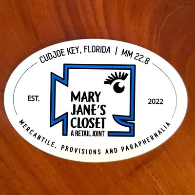 Mary Jane's Closet Sticker - Oval