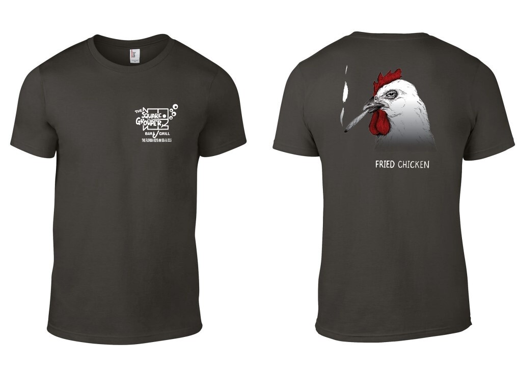 Fried Chicken Short Sleeve in color Smoke.