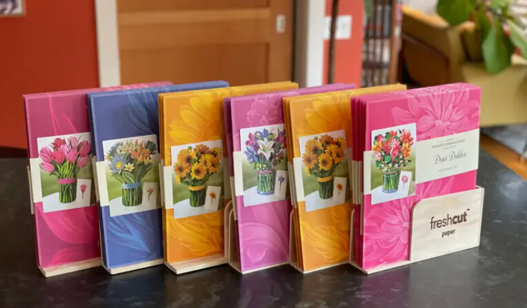 Pop Up Paper Cut Flower Cards