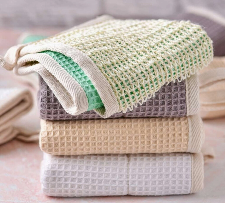 Reusable Dish Cloths - 100% Organic Sisal / Cotton Cloth