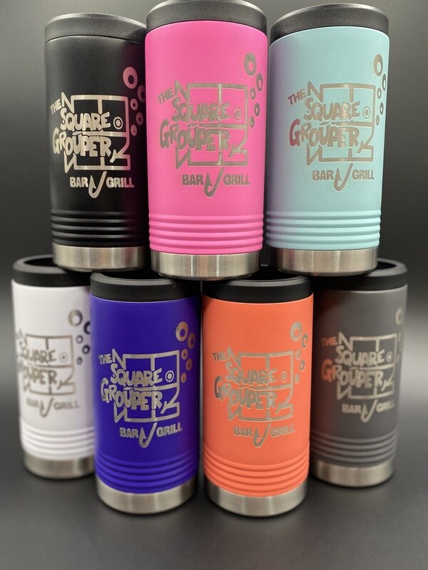 Square Grouper Slim Can Holder