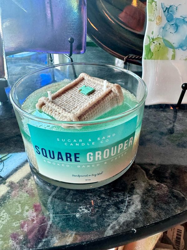 Custom Square Grouper Candle