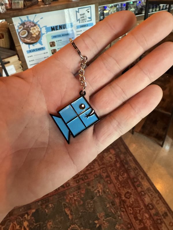 Metal Bud Keychain