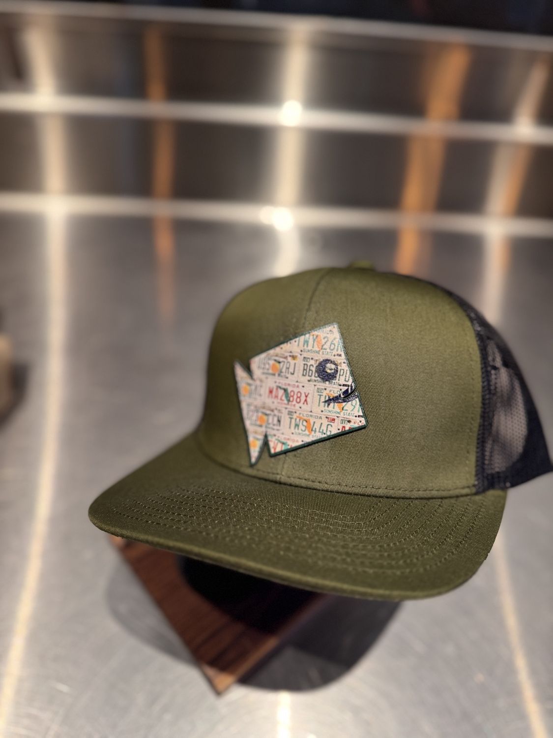 Florida Plate Square Grouper Hat, Colour: Green