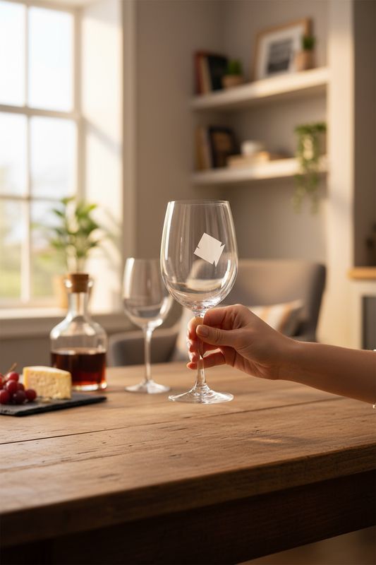 Square Grouper Wine Glass