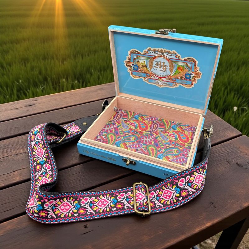 MF Cigars Turquoise Cross Body