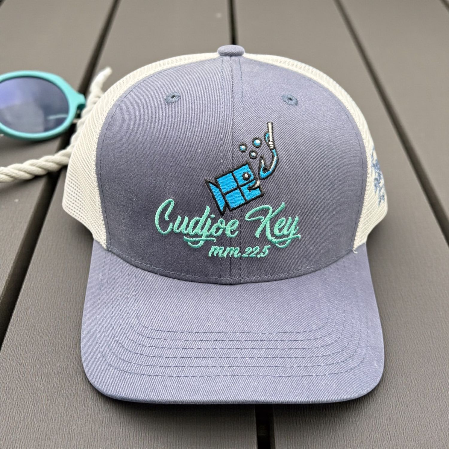 Cudjoe Trucker Hat, Colour: Steel Blue