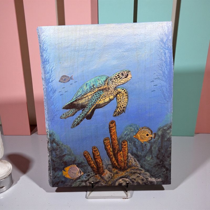 Turtle Reef 12&quot;x 16&quot;